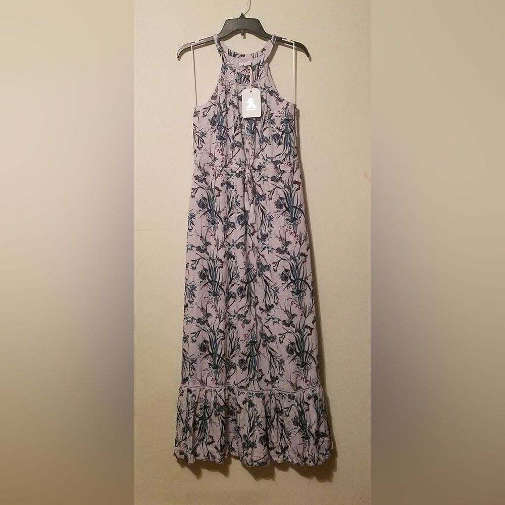 Rachel Ashwell lavender Floral Sleeveless Dress size XS very feminine